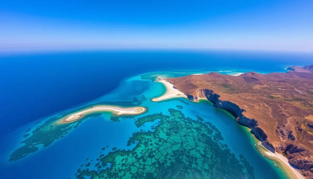 Image of Crete's coastline with multiple beaches