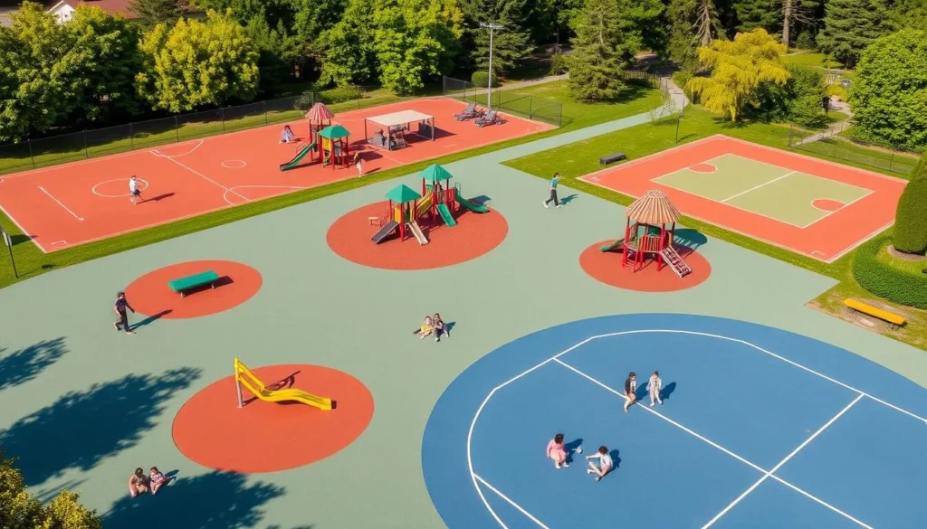 Image of Cyntheanne Park playground and sports fields