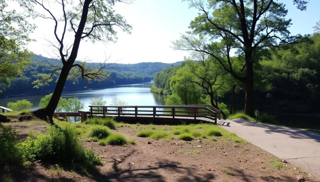 Image of Dan River Access point at Hanging Rock State Park