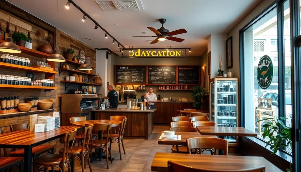 Image of Daycation's coffee shop interior