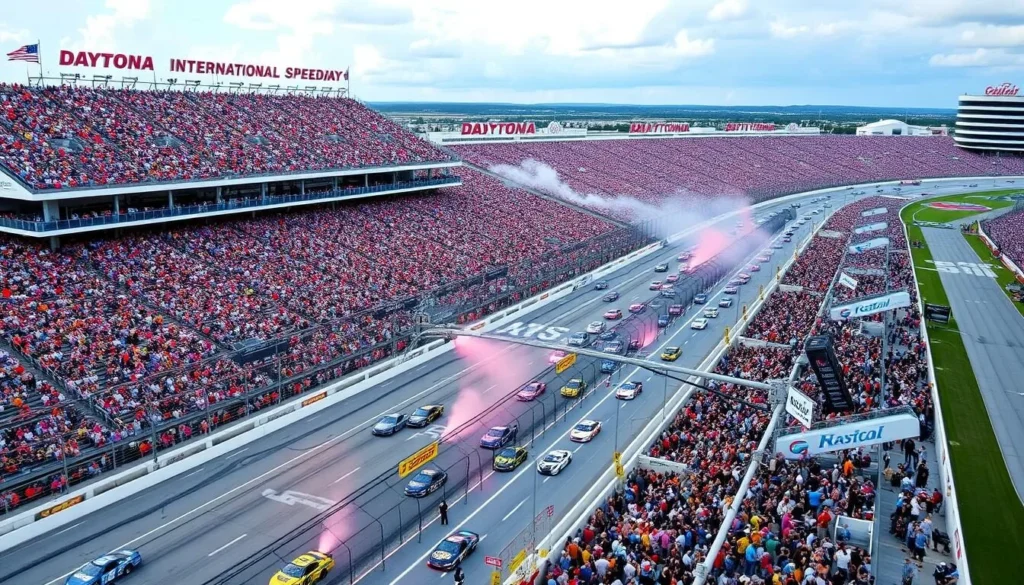 Image of Daytona International Speedway during a major racing event