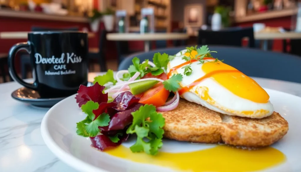 Image of Devoted Kiss Cafe's signature breakfast dish