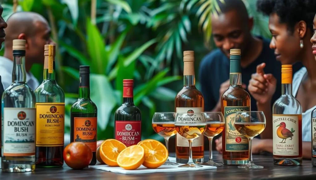 Image of Dominica bush rum tasting