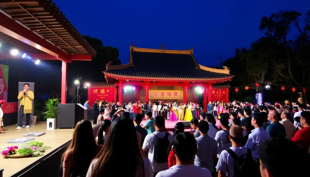 Image of Dongying People's Park during a cultural event