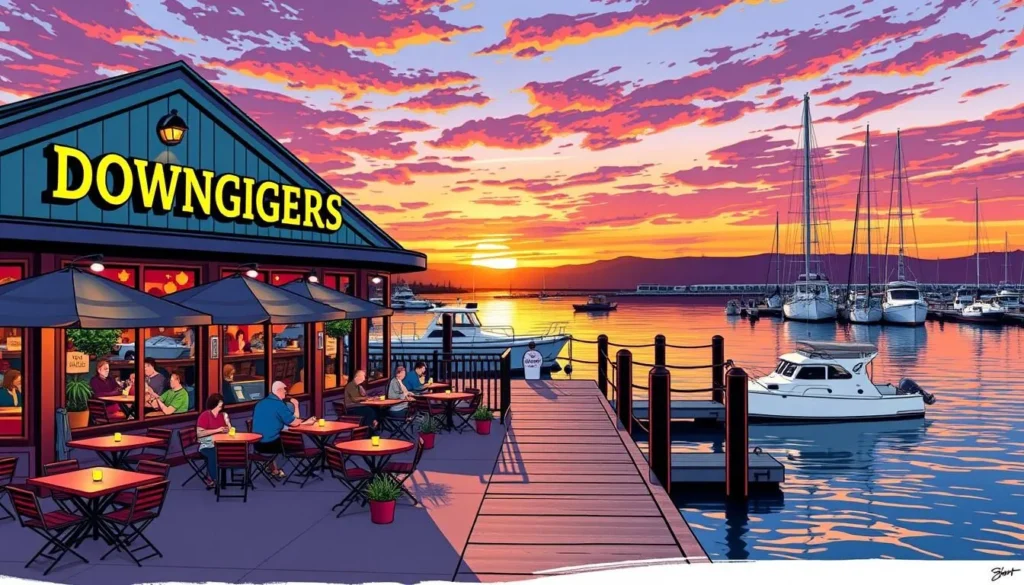 Image of Downriggers on the Water, a waterfront restaurant in Port Angeles