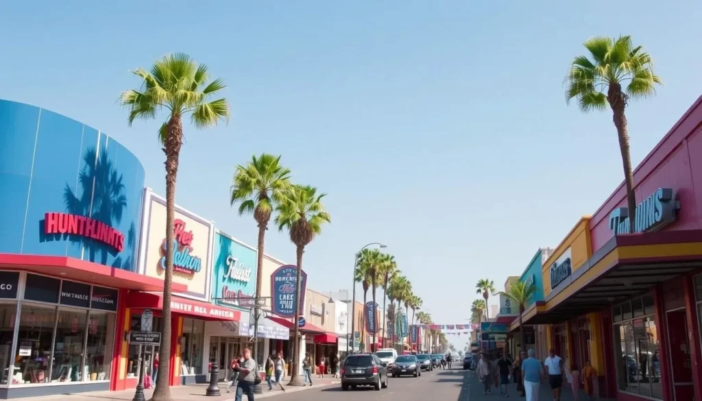Image of Downtown Huntington Beach Main Street