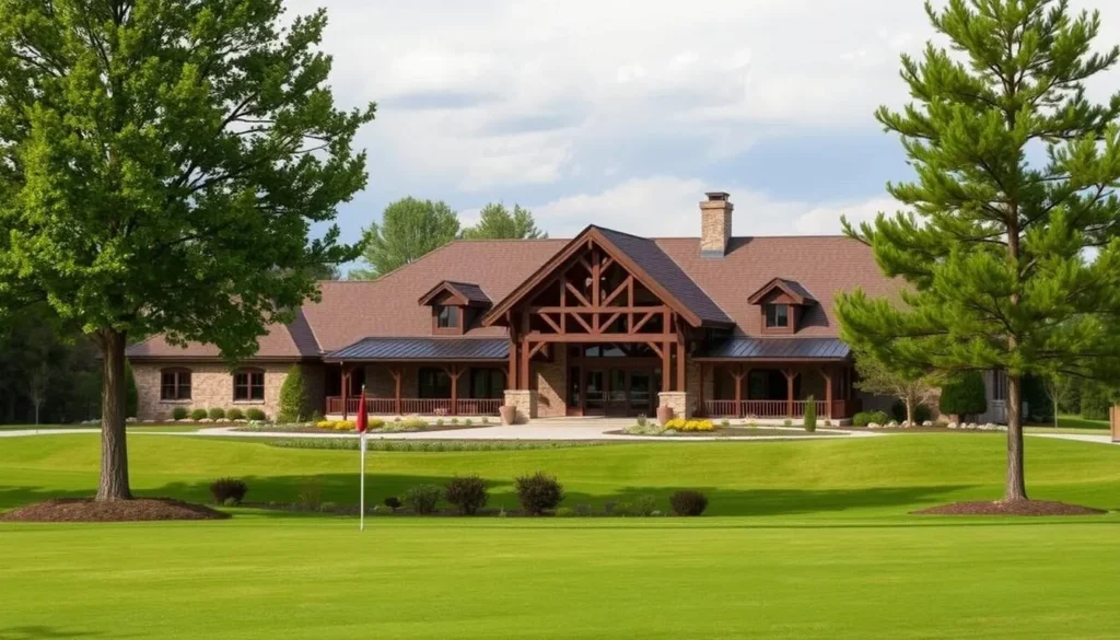 Image of Eagle Creek Golf Club's clubhouse