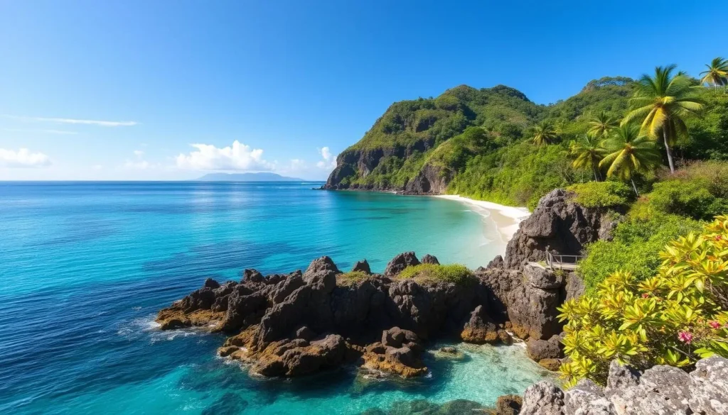 Image of Efate Island's scenic coastline