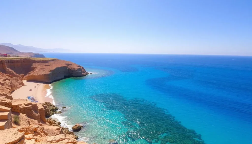 Image of Eilat coastline with the Red Sea
