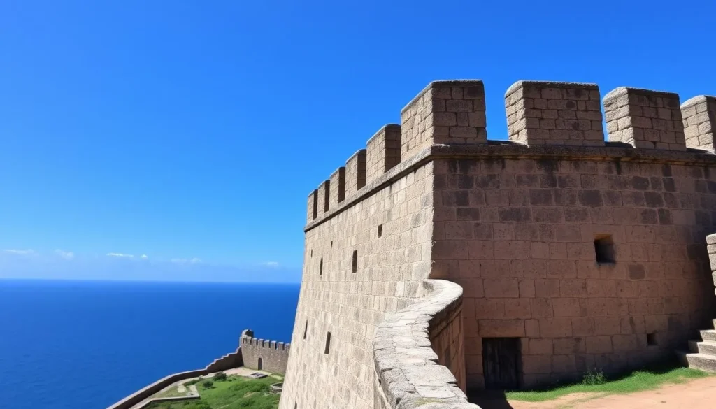 Image of El Morro's walls and the Atlantic Ocean Image of El Morro's walls and the Atlantic Ocean