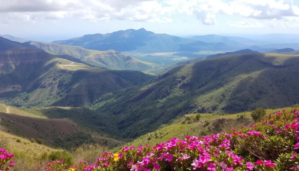 Image of Eritrea's highlands during a pleasant season