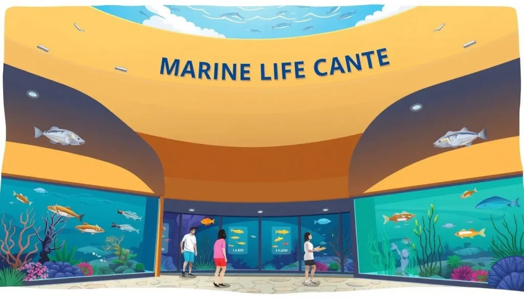 Image of Feiro Marine Life Center with interactive marine life exhibits