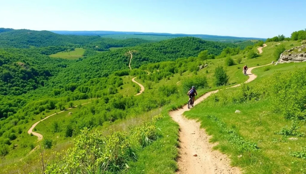 Image of Flat Fork Creek Park mountain biking trails