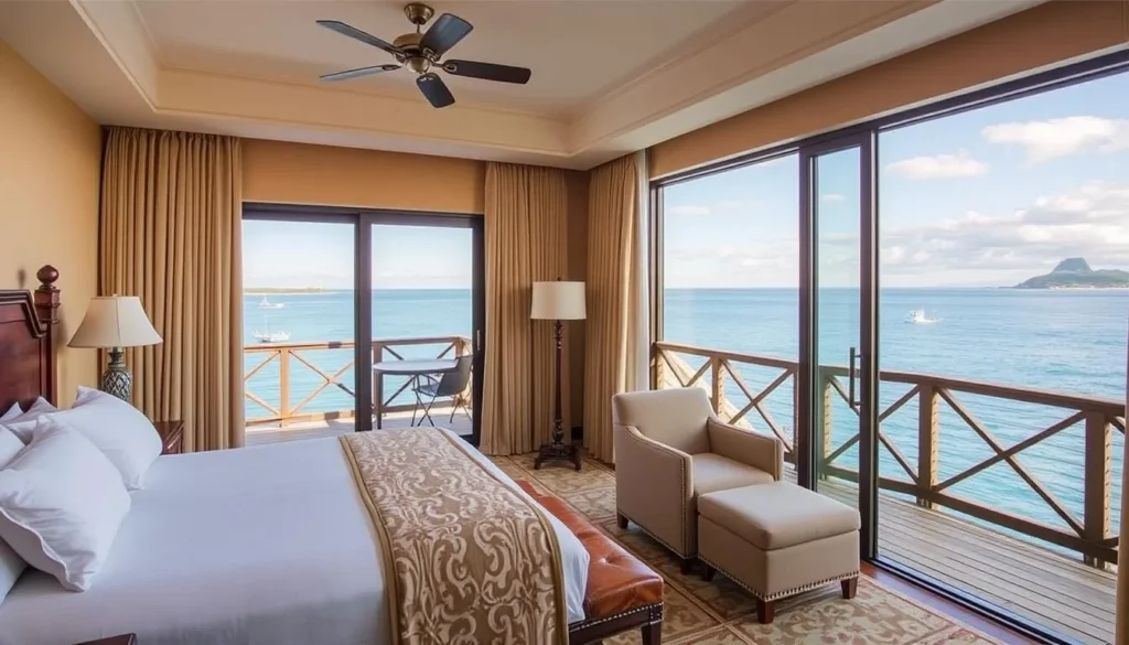 Image of Fort Young Hotel's waterfront room with ocean view