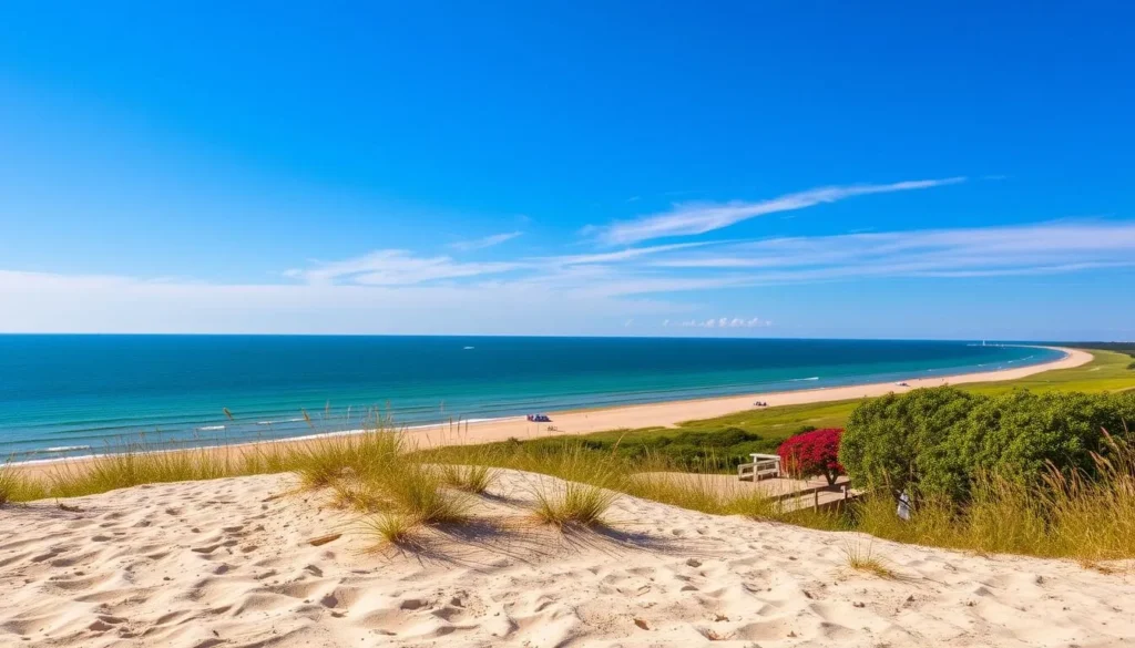 Image of Frankfort Beach with Lake Michigan views