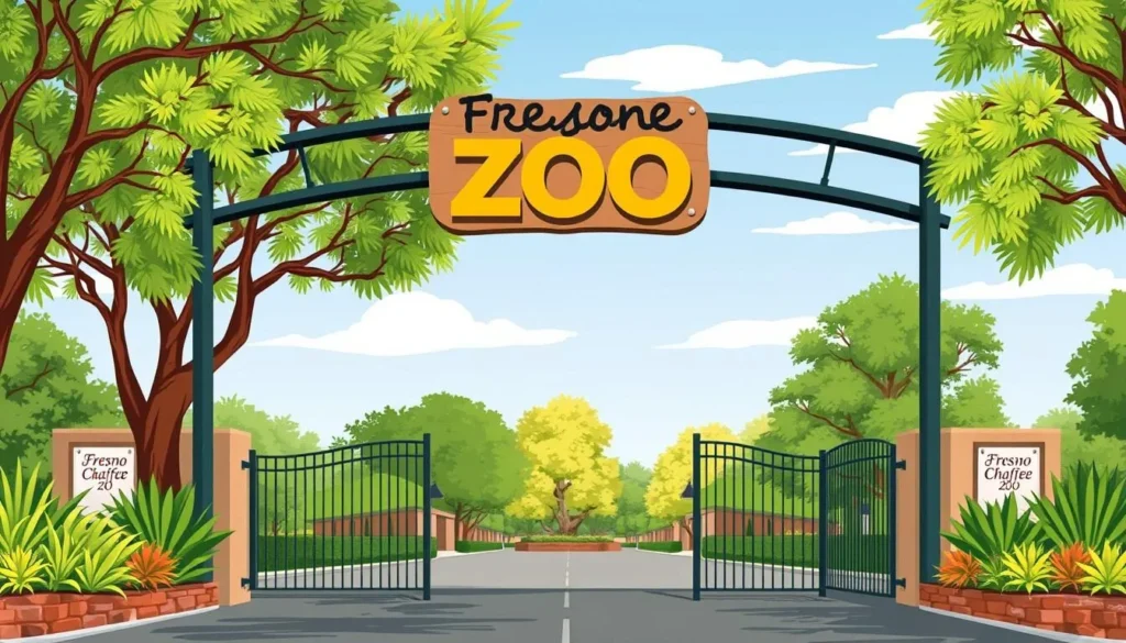 Image of Fresno Chaffee Zoo entrance