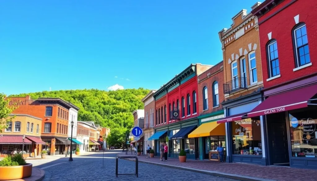 Image of Galena's historic downtown area