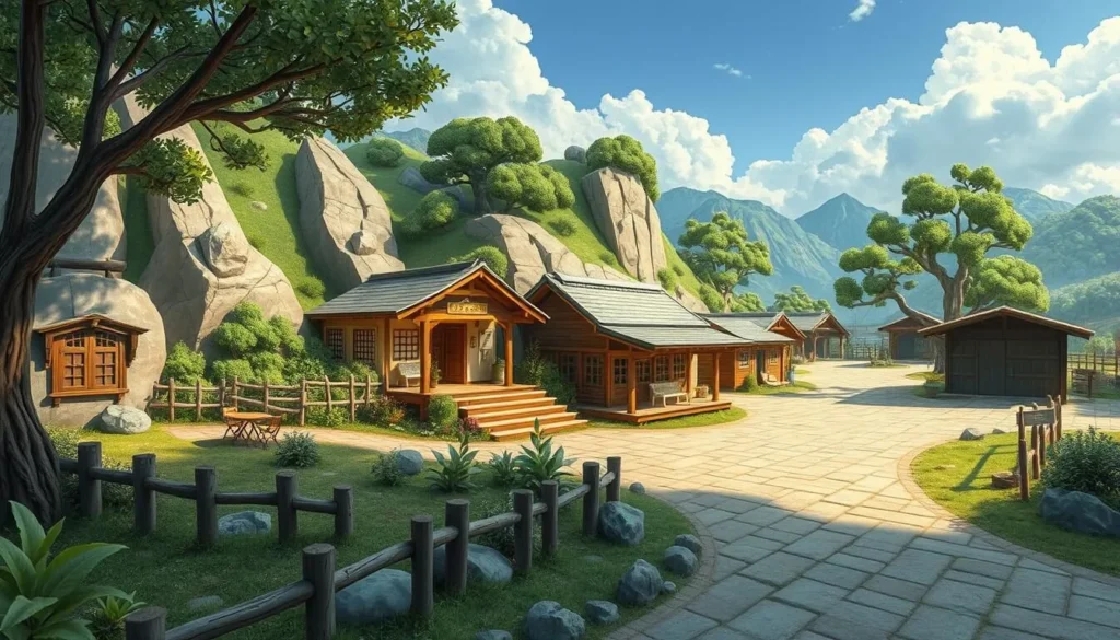 Image of Garin Farm's pilgrimage site with life-sized dioramas