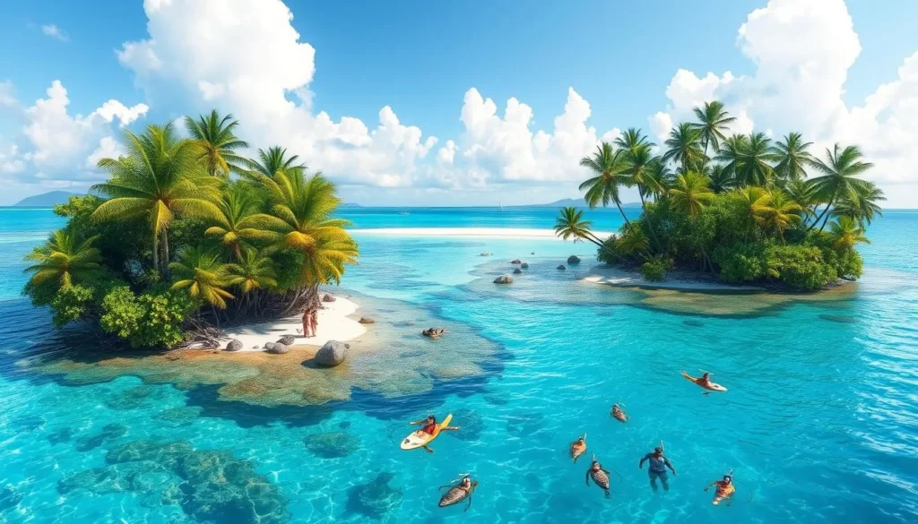 Image of Gilligan's Island's mangrove cay and snorkeling activities