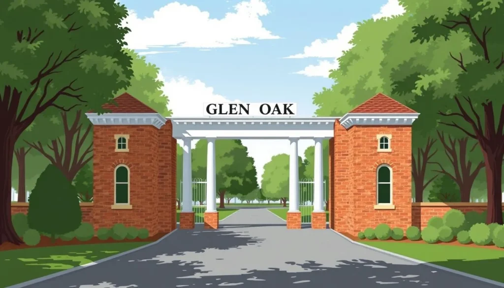 Image of Glen Oak Park's main entrance or a notable landmark within the park.
