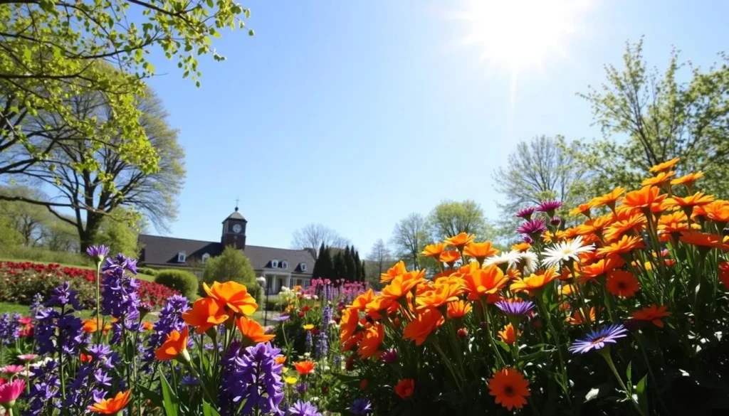 Image of Glencairn Garden during peak bloom in spring