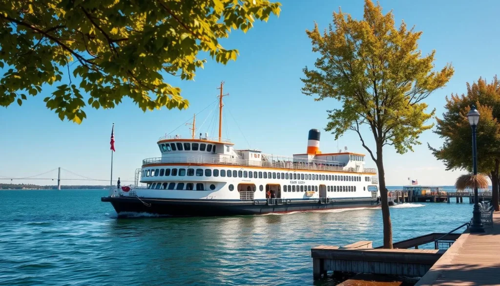 Image of Grand Island Michigan ferry
