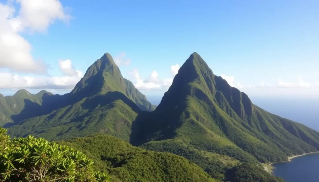 Image of Gros Piton and Petit Piton mountains in St. Lucia