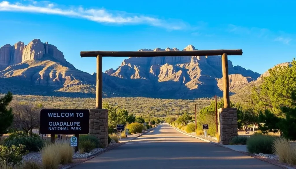Image of Guadalupe Mountains National Park entrance