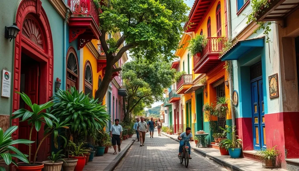 Image of Guatapé's colorful streets
