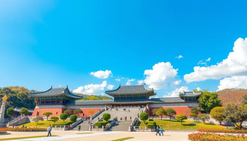 Image of Gyeongbokgung Palace, the largest of the Five Grand Palaces