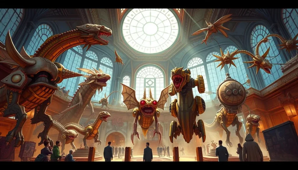 Image of Halle de la Machine with mechanical creatures Image of Halle de la Machine with mechanical creatures