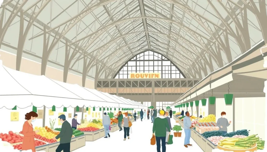 Image of Halles Agrivin market in Rouen, France