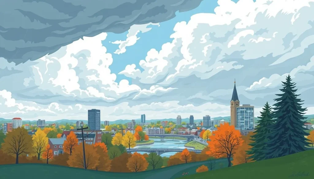 Image of Hamilton's seasonal landscape or weather