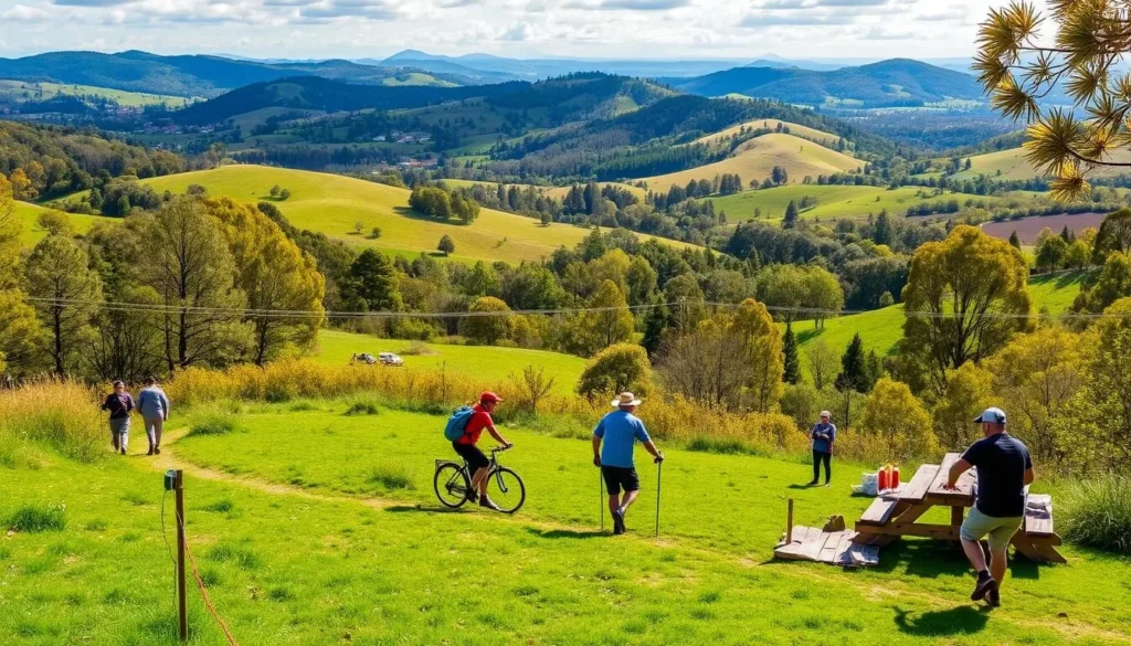 Image of Healesville landscape with outdoor activities