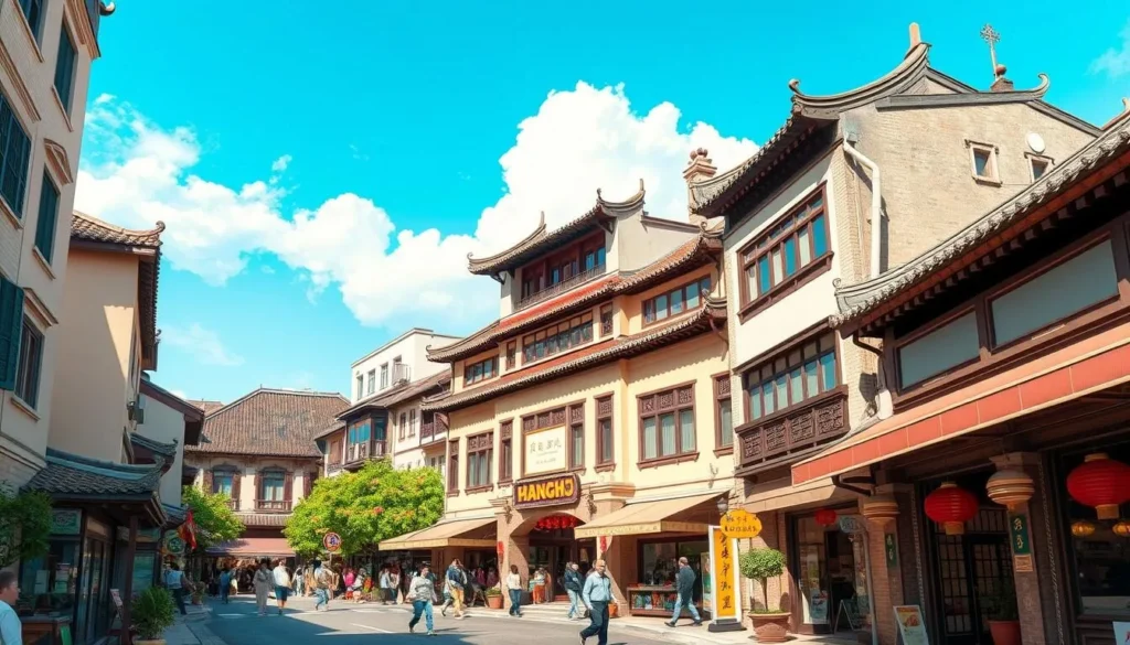 Image of Hefang Street, Hangzhou's famous historical street