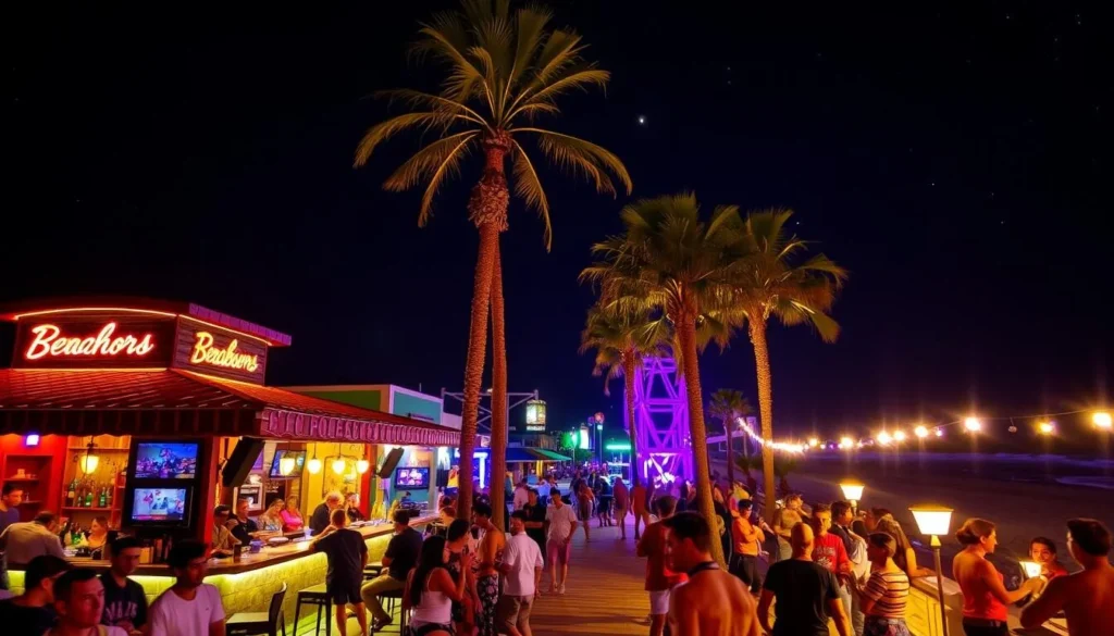 Image of Hermosa Beach nightlife scene