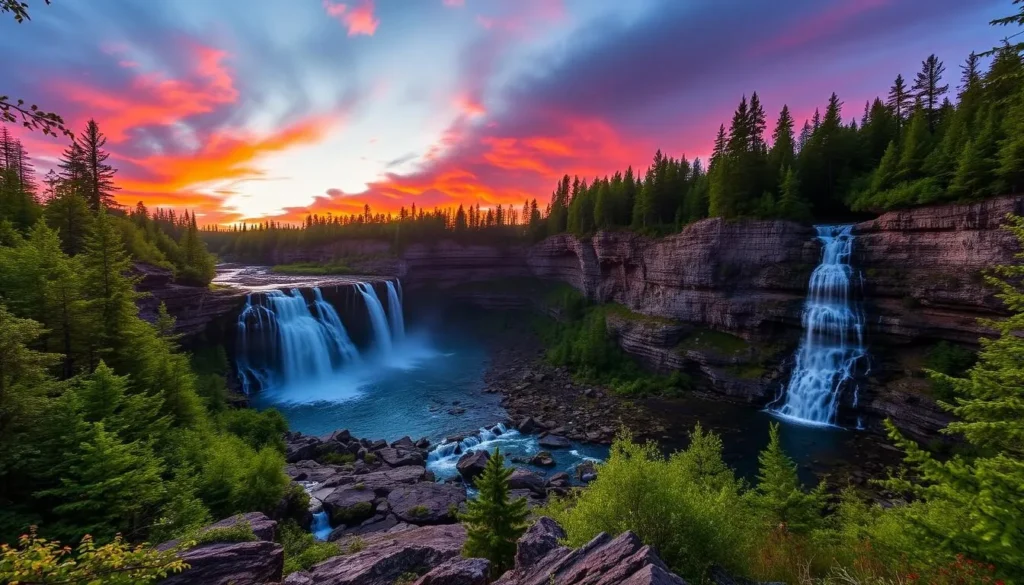 Image of High Falls in Tettegouche State Park