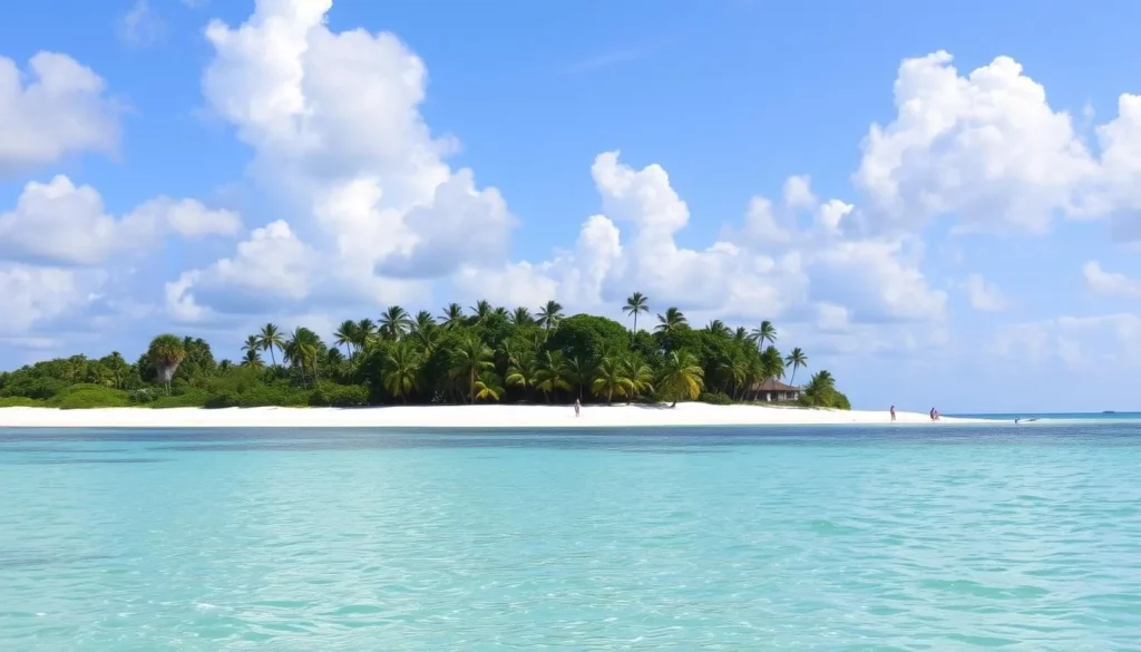 Image of Honeymoon Island State Park's pristine beach and clear waters