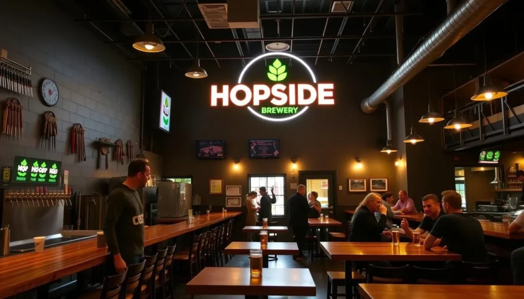 Image of HopSide Brewery taproom