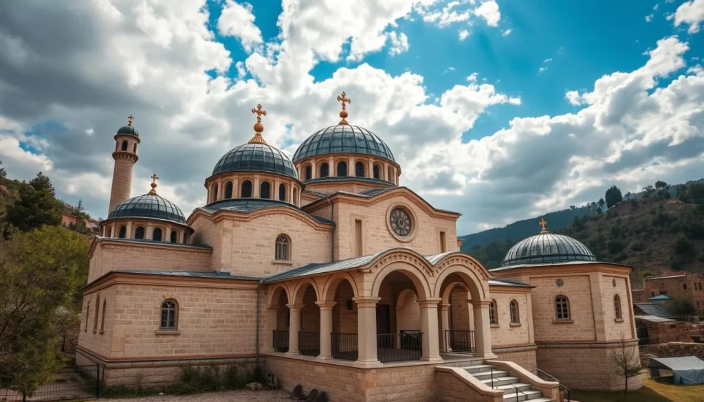 Image of Hosios Loukas Monastery's Byzantine architecture