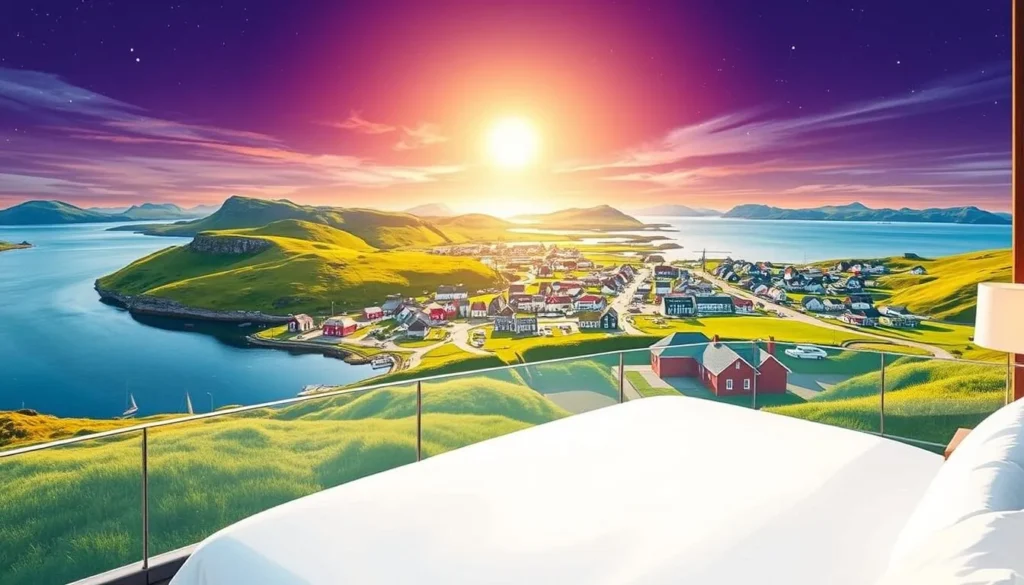 Image of Hotel Føroyar with a beautiful view of Tórshavn