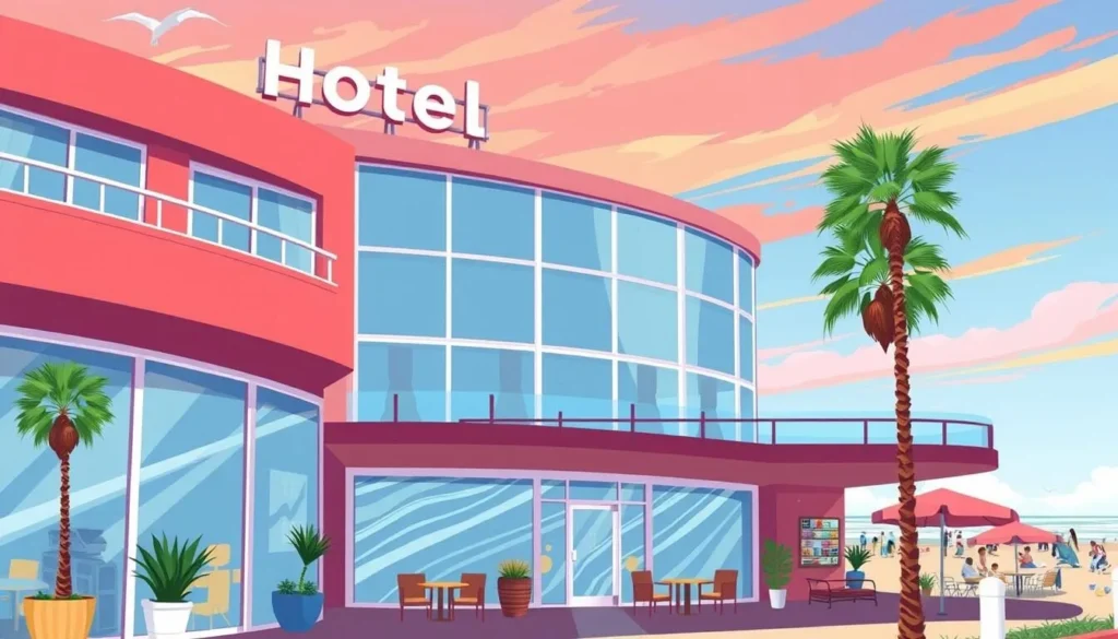 Image of Hotel Hermosa, a popular beachfront hotel in Hermosa Beach