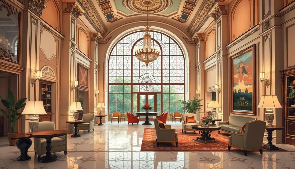 Image of Hôtel de Sèze's luxurious lobby