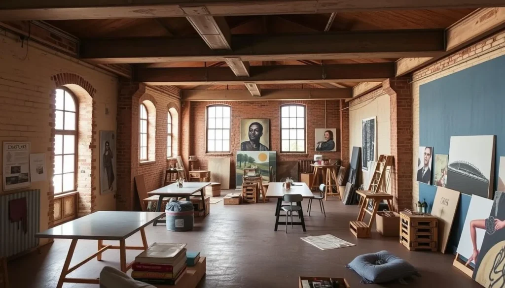 Image of Hotwalls Studios, a former artillery barracks turned into a creative quarter with artists' studios.