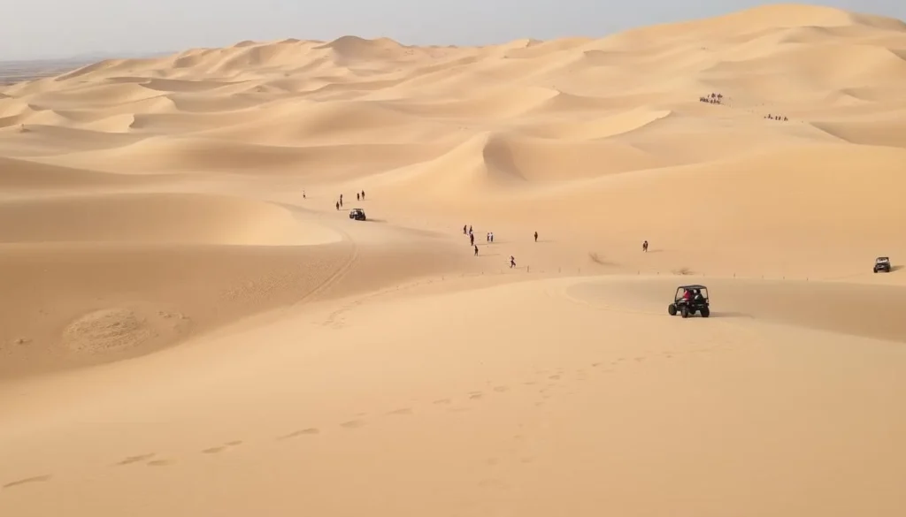 Image of Hunshadake Sandy Land with sandy dunes and adventure activities