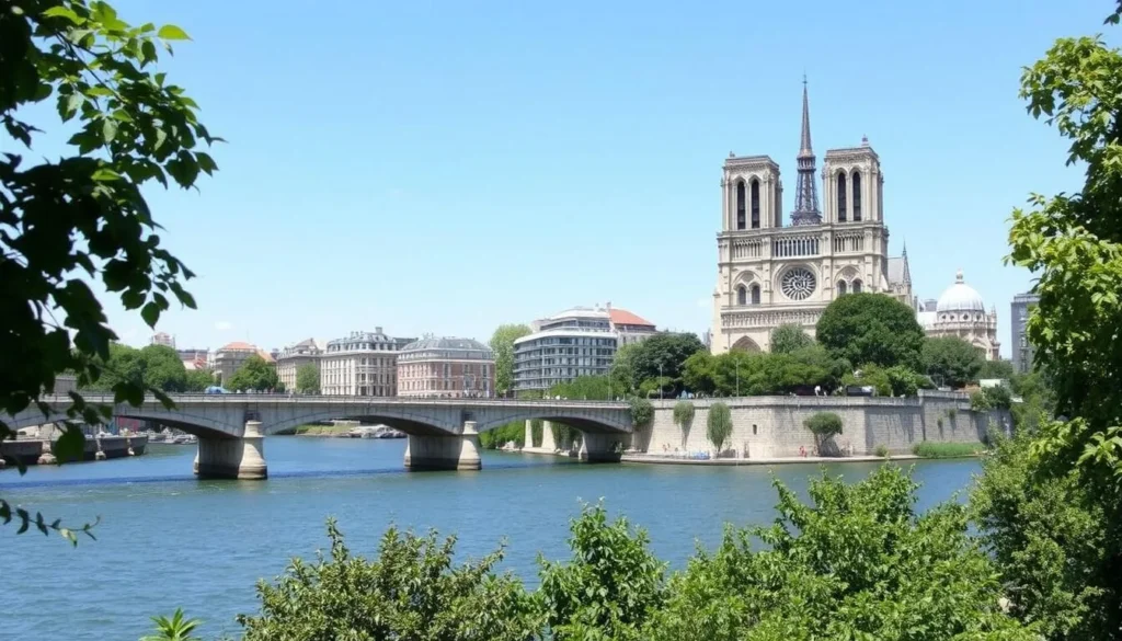 Image of Île de la Cité with Notre-Dame Cathedral