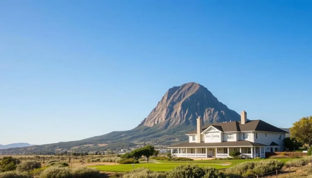 Image of Inn at Rose's Landing with Morro Rock in the background
