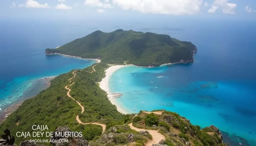 Image of Isla de Caja de Muertos' beaches and hiking trails