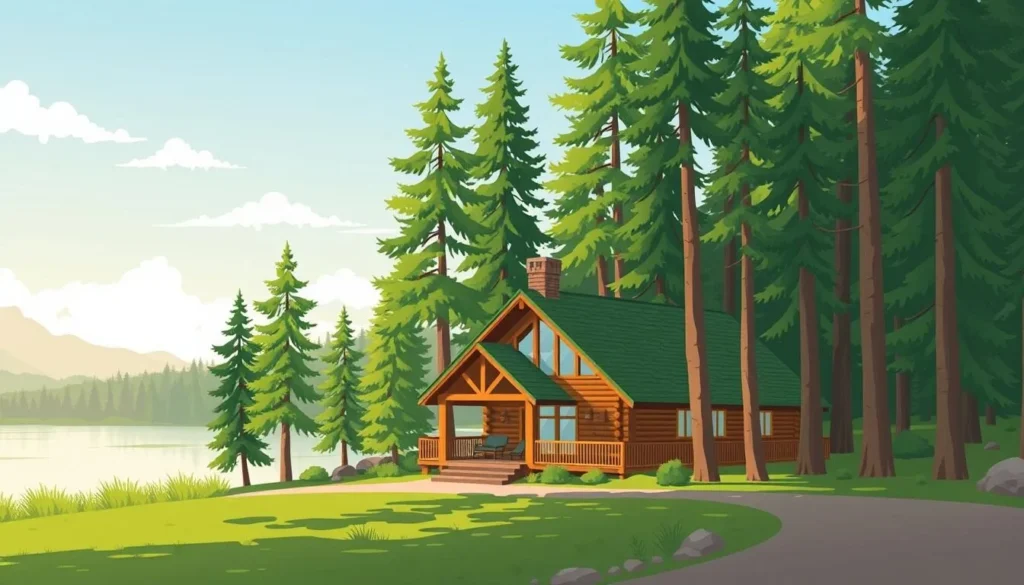 Image of Itasca State Park lodge or cabin