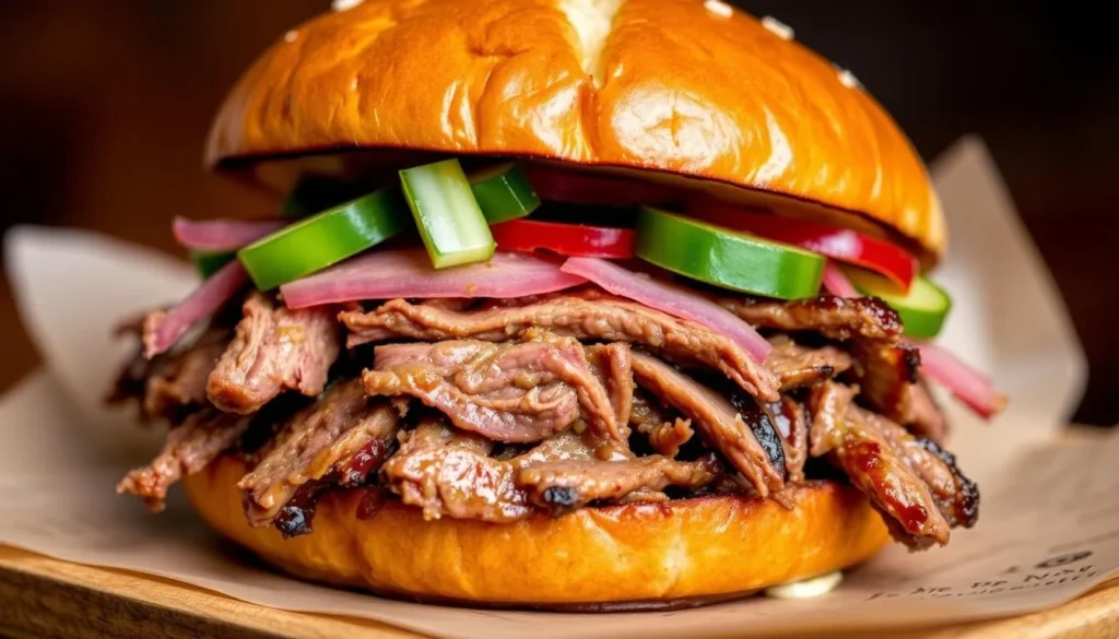 Image of Jim 'N Nick's Bar-B-Q's beef brisket sandwich